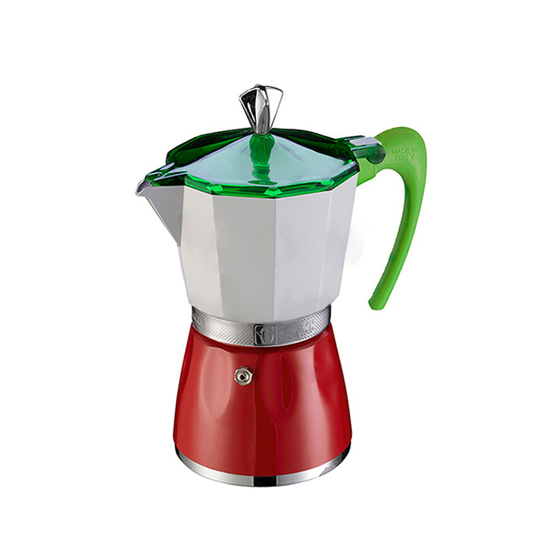 Mokitaly Cafetera Moka - Italiana Tricolor