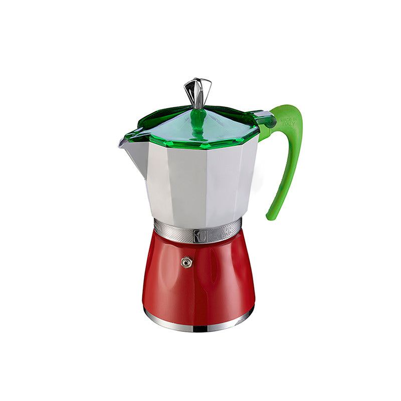 Mokitaly Cafetera Moka - Italiana Tricolor