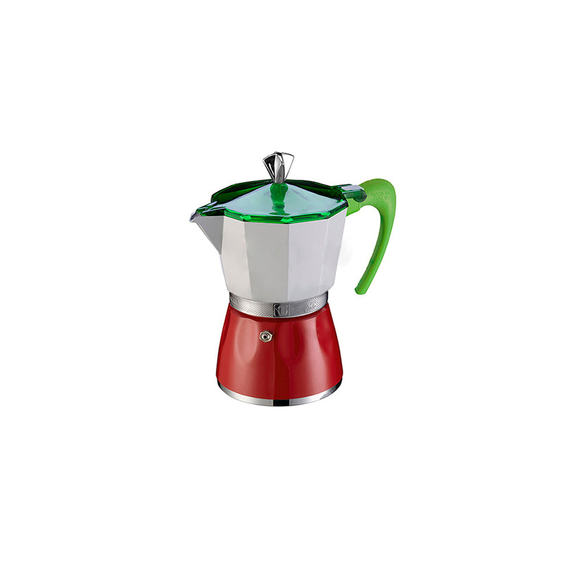 Mokitaly Cafetera Moka - Italiana Tricolor